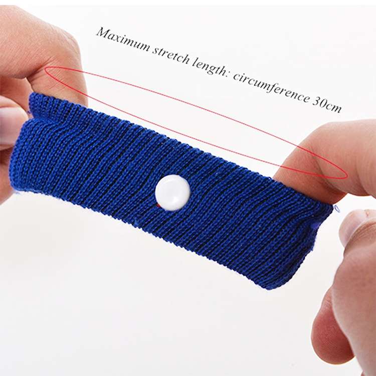 Physical Method Carsickness Prevention Antiemetic Polyester Wristband, One Pair, Black