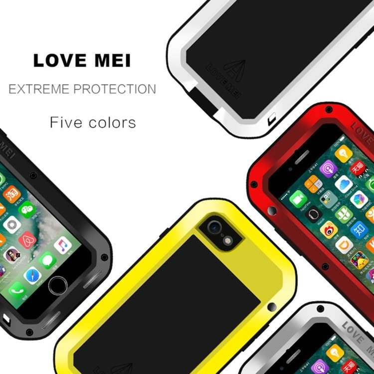LOVE MEI for  iPhone 7 Professional and Powerful Dustproof Shockproof Anti-slip Metal Protective ...