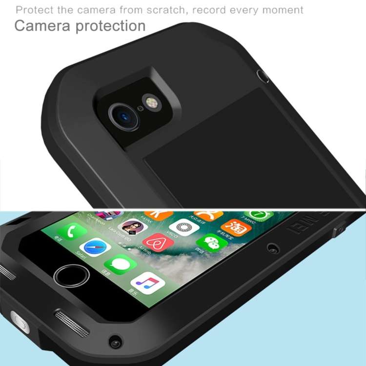 LOVE MEI for  iPhone 7 Professional and Powerful Dustproof Shockproof Anti-slip Metal Protective ...