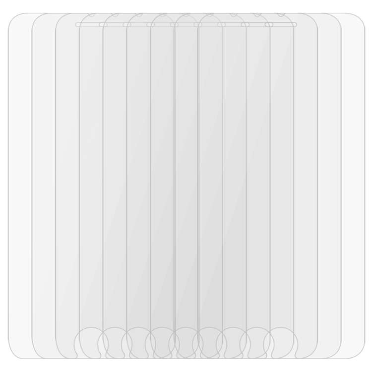 10 PCS for iPhone 8 Plus &amp; iPhone 7 Plus 0.26mm 9H Surface Hardness 2.5D Explosion-proof Temp...