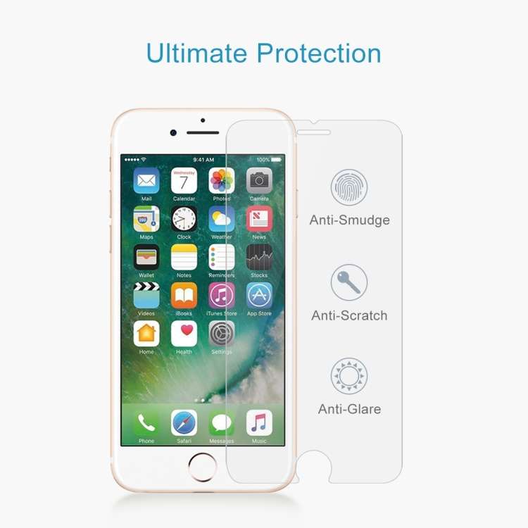 10 PCS for iPhone 8 Plus &amp; iPhone 7 Plus 0.26mm 9H Surface Hardness 2.5D Explosion-proof Temp...