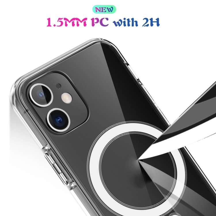 For iPhone SE 2020 / 8 Magsafe Case Simple Magnetic Ring All-inclusive Clear Crystal Acrylic PC +...