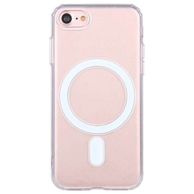 For iPhone SE 2020 / 8 Magsafe Case Simple Magnetic Ring All-inclusive Clear Crystal Acrylic PC +...