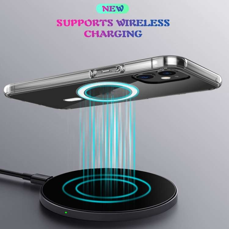 For iPhone SE 2020 / 8 Magsafe Case Simple Magnetic Ring All-inclusive Clear Crystal Acrylic PC +...