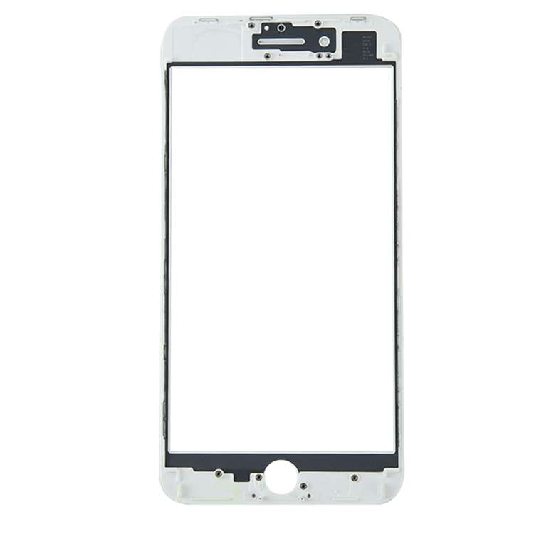 for iPhone 8 Plus Front Screen Outer Glass Lens with Front LCD Screen Bezel Frame, For iPhone 8 P...