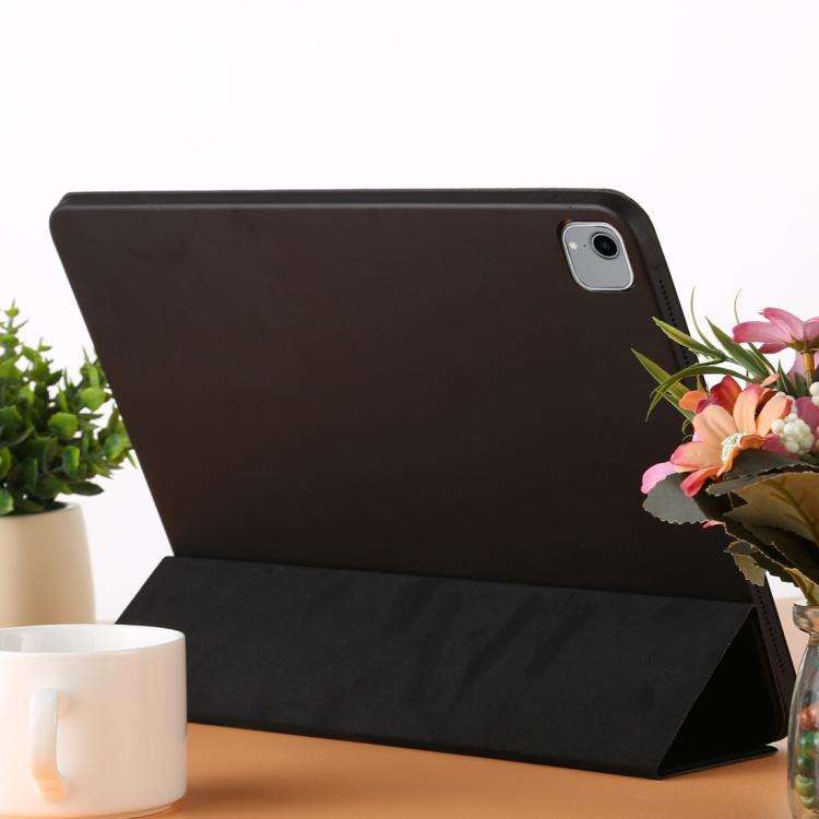 Horizontal Flip Solid Color Leather Case for iPad Pro 12.9 inch (2018), with Three-folding Holder...