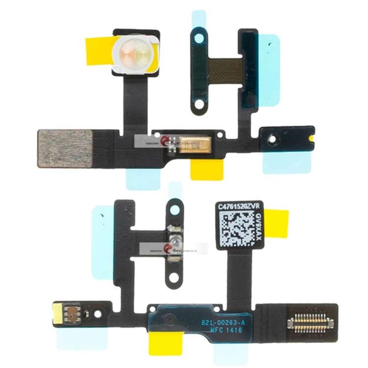 Power Button &amp; Flashlight + Microphone Flex Cable for iPad Pro 9.7 inch / A1673 / A1674 / A1675