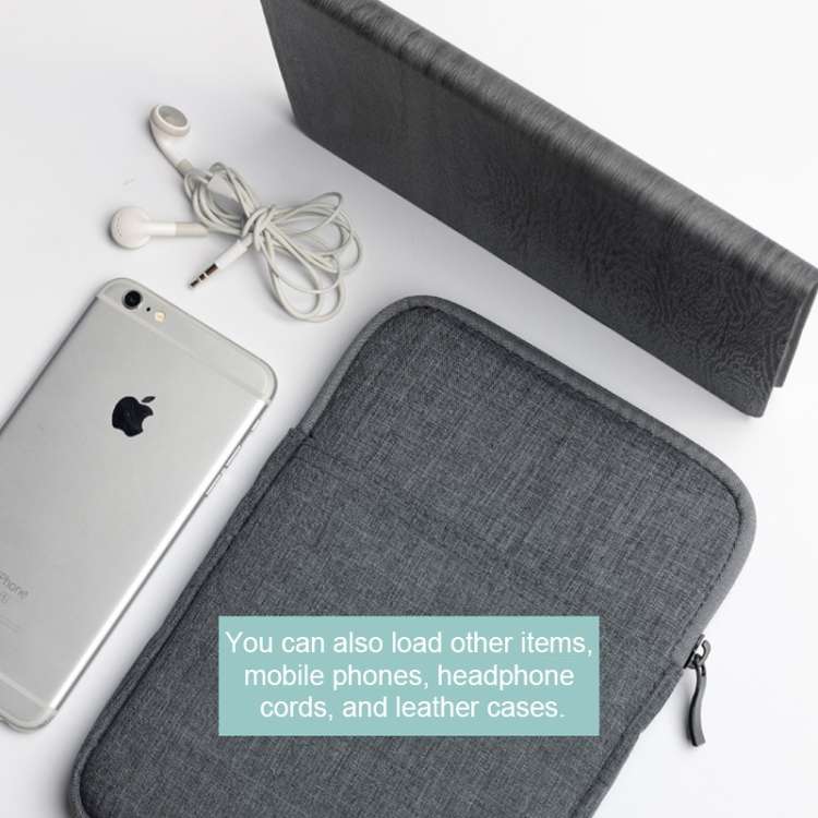 Shockproof Canvas + Space Cotton + Plush Protective Bag for iPad Mini 5 2019