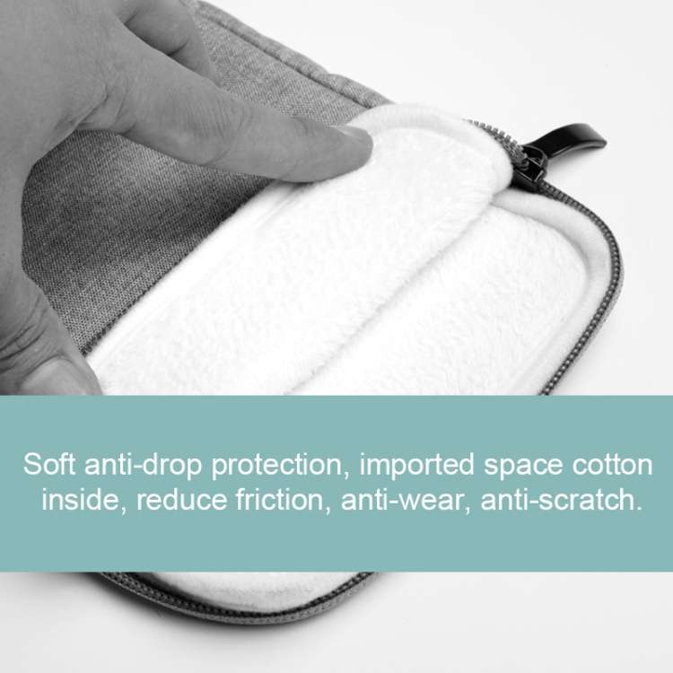 Shockproof Canvas + Space Cotton + Plush Protective Bag for iPad Mini 5 2019