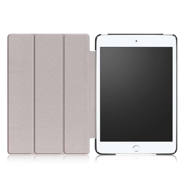 Custer Texture Horizontal Flip Leather Case for  iPad Mini 2019 &amp; Mini 4, with Three-folding ...