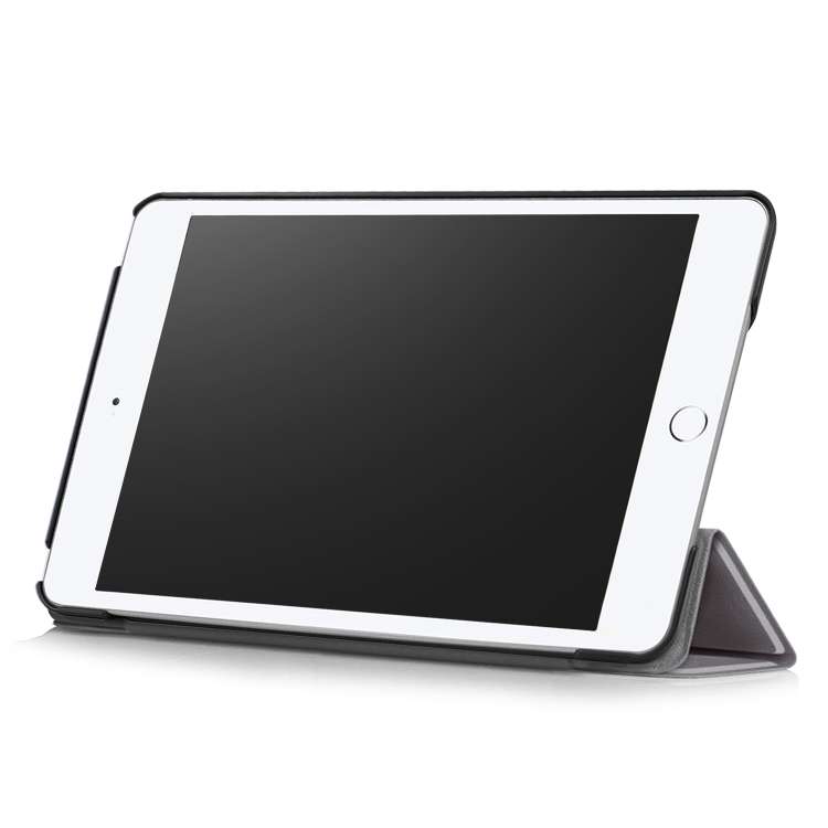 Custer Texture Horizontal Flip Leather Case for  iPad Mini 2019 &amp; Mini 4, with Three-folding ...