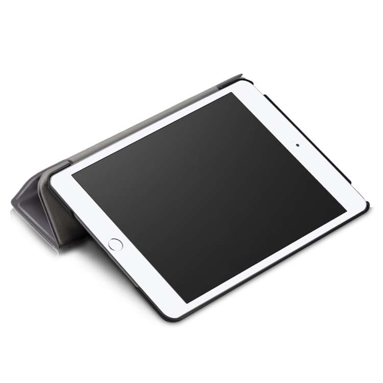 Custer Texture Horizontal Flip Leather Case for  iPad Mini 2019 &amp; Mini 4, with Three-folding ...