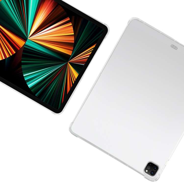 For iPad Pro 12.9 2022 / 2021 Four-corner Airbag Anti-drop Transparent Protective Tablet Case wit...