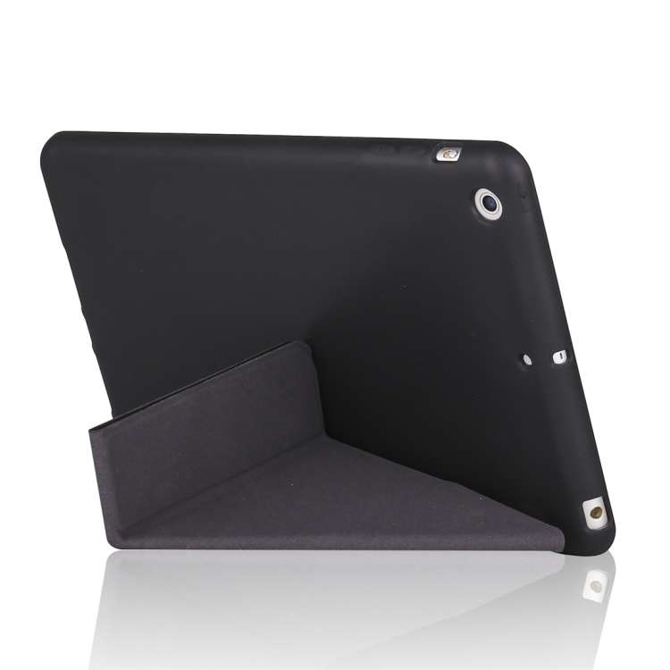 Millet Texture PU+ Silica Gel Full Coverage Leather Case for iPad Mini 4/5, with Multi-folding Ho...