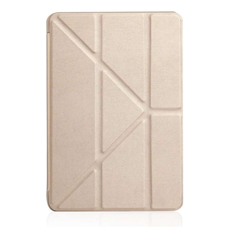 Millet Texture PU+ Silica Gel Full Coverage Leather Case for iPad Mini 4/5, with Multi-folding Ho...