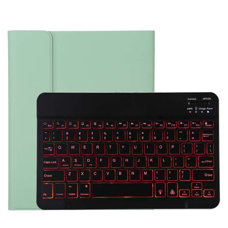 TG11BS Detachable Bluetooth Black Keyboard + Microfiber Leather Tablet Case for iPad Pro 11 inch ...