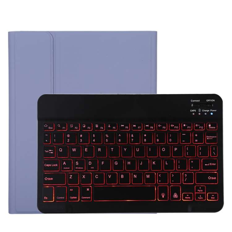 TG11BS Detachable Bluetooth Black Keyboard + Microfiber Leather Tablet Case for iPad Pro 11 inch ...