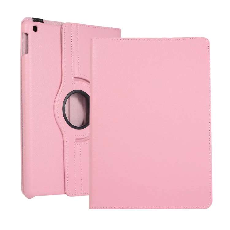 For iPad 10.2 / iPad Air 2019 10.5 / iPad 10.2 2020 Litchi Texture Horizontal Flip 360 Degrees Ro...