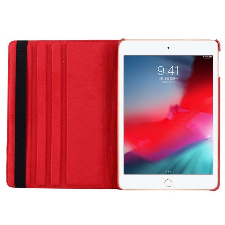 Litchi Texture Horizontal Flip 360 Degrees Rotation Leather Case for iPad Mini 2019, with Holder ...