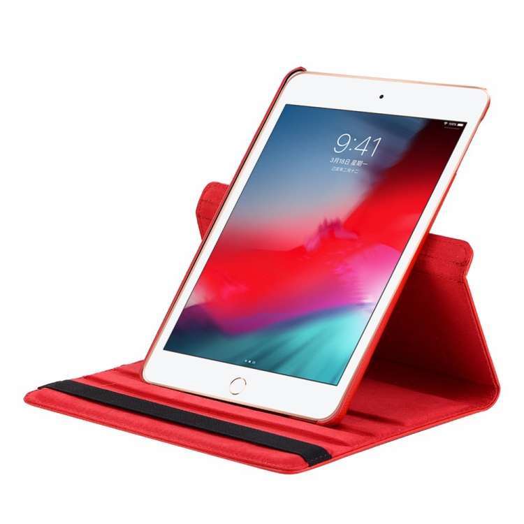 Litchi Texture Horizontal Flip 360 Degrees Rotation Leather Case for iPad Mini 2019, with Holder ...