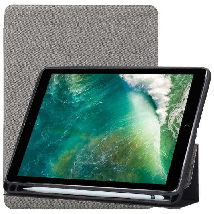 Cloth Texture Pattern Horizontal Flip Leather Case for iPad Pro 10.5 inch ,with Three-folding Hol...