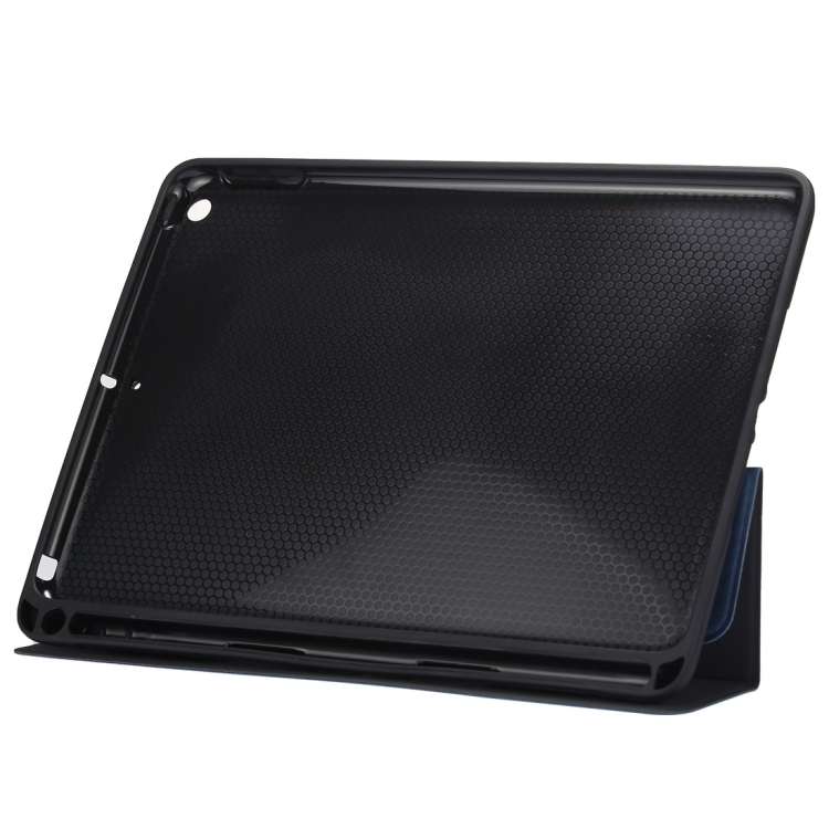 Cloth Texture Pattern Horizontal Flip Leather Case for iPad Pro 10.5 inch ,with Three-folding Hol...