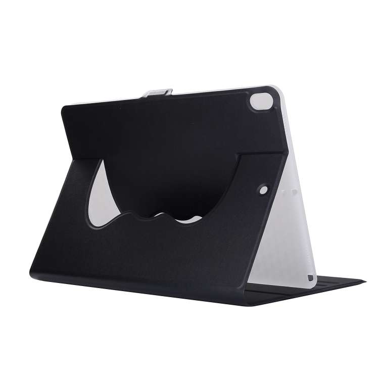 Horizontal Flip Solid Color Elastic Force Leather Case with 360 Degrees Rotation Holder for iPad ...