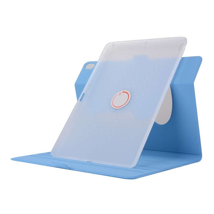 Horizontal Flip Solid Color Elastic Force Leather Case with 360 Degrees Rotation Holder for iPad ...