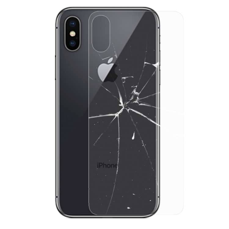 For iPhone X / XS Transparent Tempered Glass Back Screen Protector, For X
