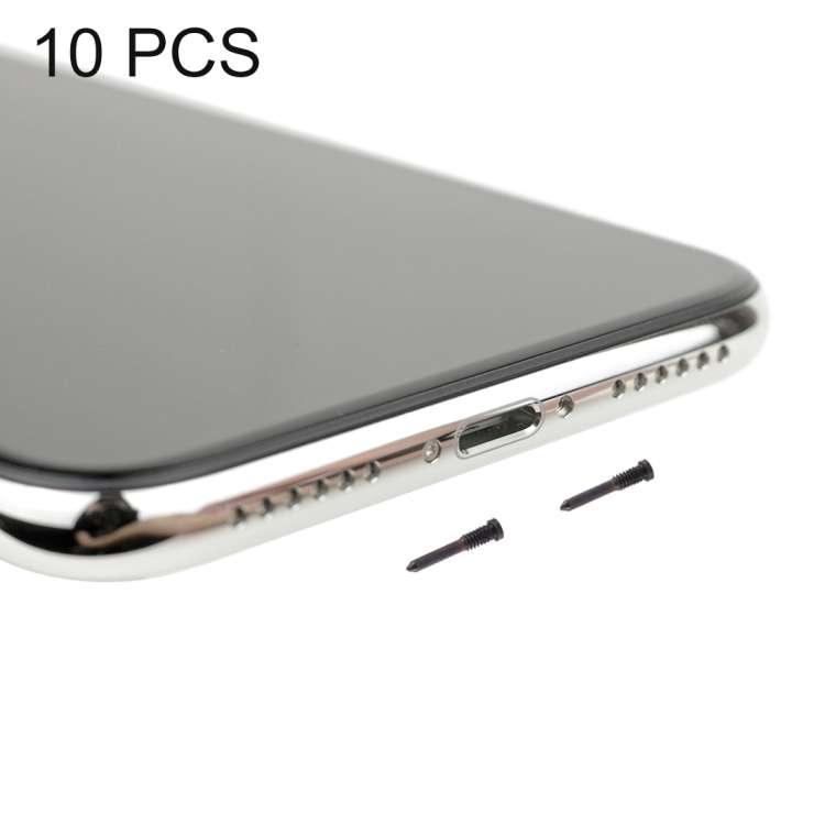10 PCS Charging Port Screws for iPhone X, For iPhone X
