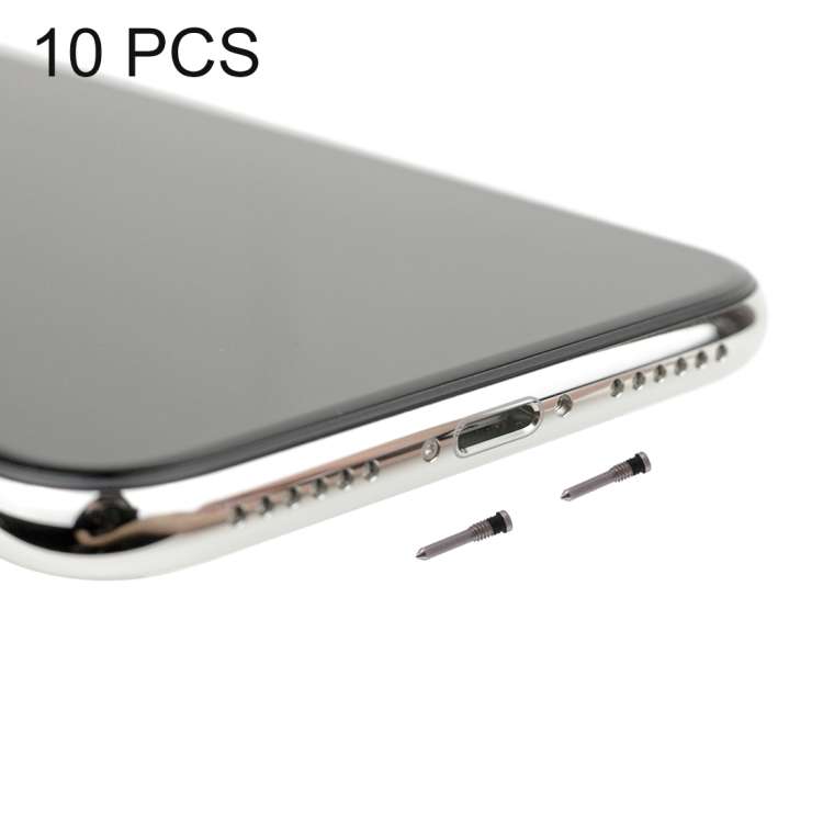 10 PCS Charging Port Screws for iPhone X, For iPhone X