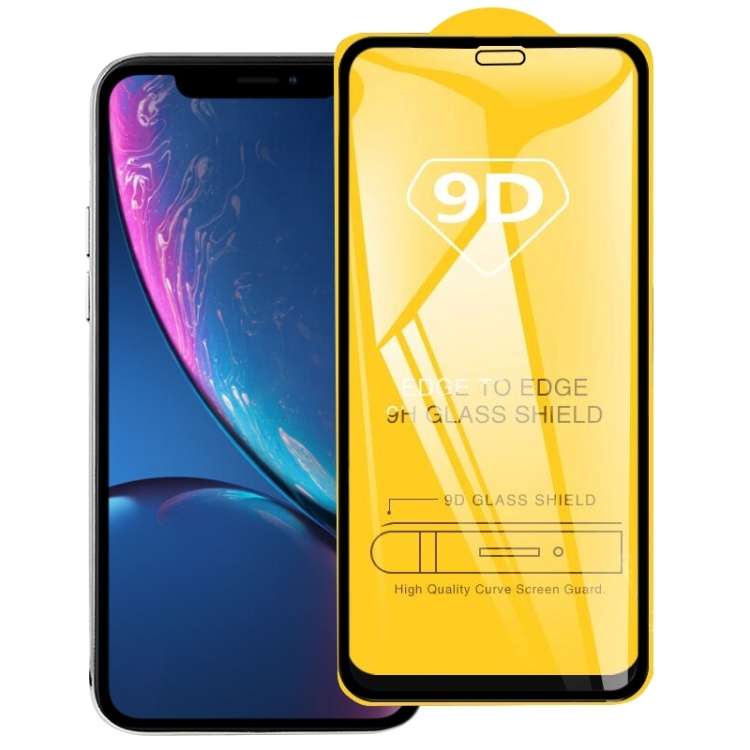 For iPhone 11 / XR 9H 9D Full Screen Tempered Glass Screen Protector