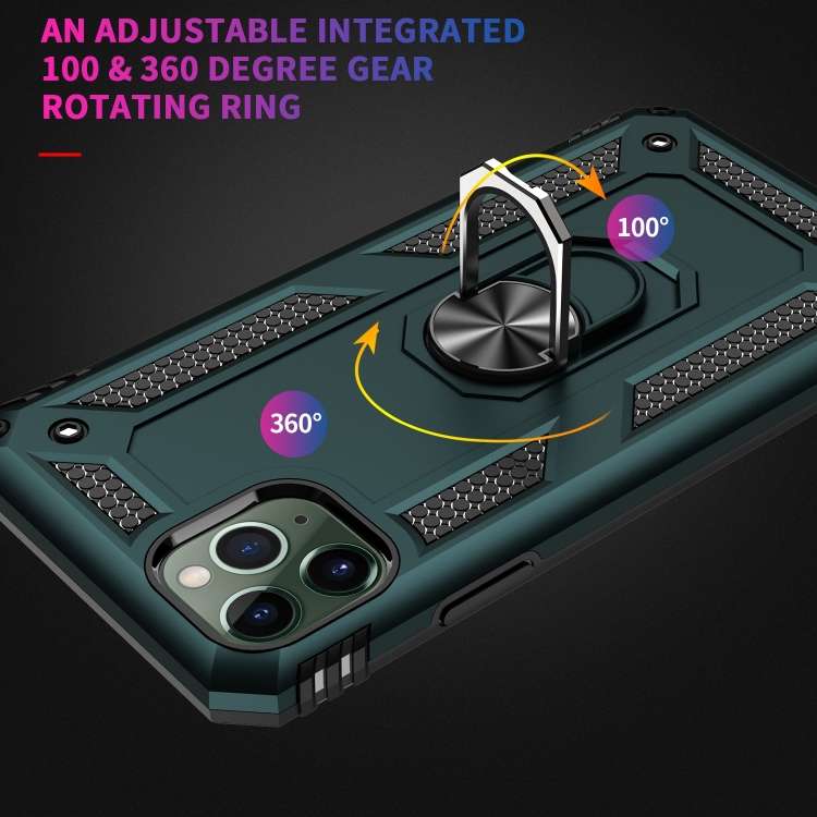 Armor Shockproof TPU + PC Protective Case for iPhone 11, with 360 Degree Rotation Holder, For iPh...