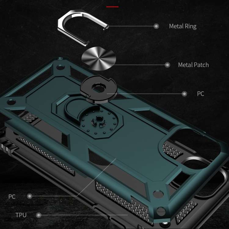 Armor Shockproof TPU + PC Protective Case for iPhone 11, with 360 Degree Rotation Holder, For iPh...