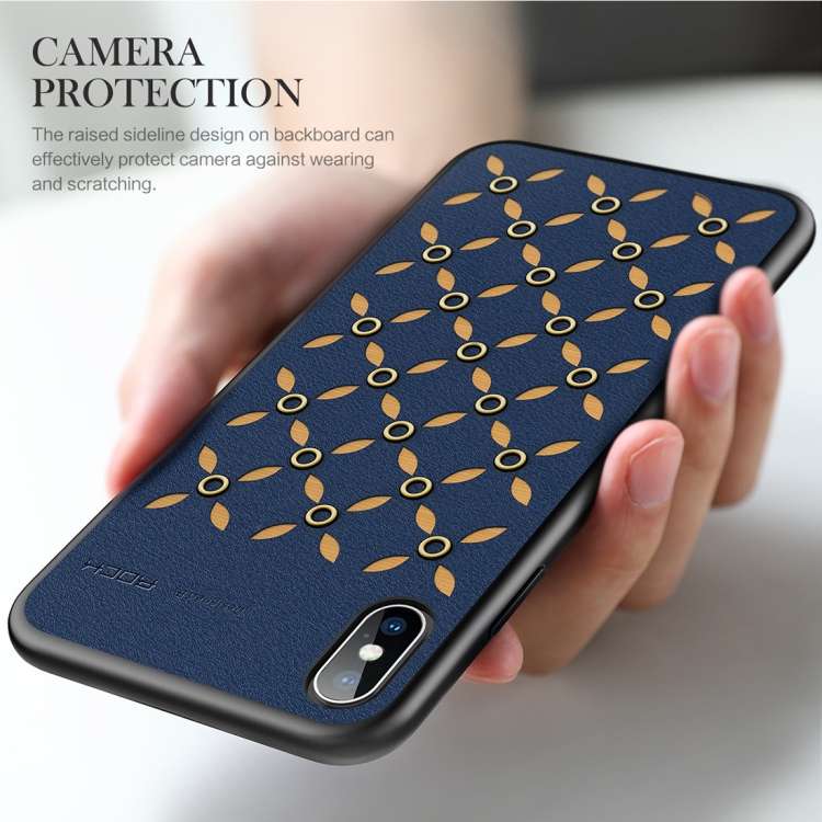 For iPhone XS Max ROCK Origin Series Business TPU + PU Protective Case, For XS Max