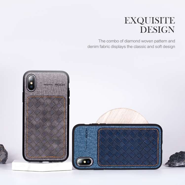 For iPhone XS Max ROCK Origin Series Business TPU + PU Protective Case, For XS Max