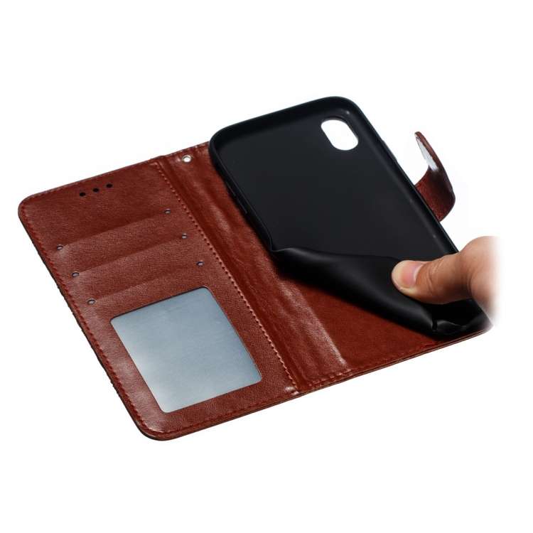 For iPhone XR Mandala Embossing Pattern Horizontal Flip Leather Case with Holder &amp; Card Slots...