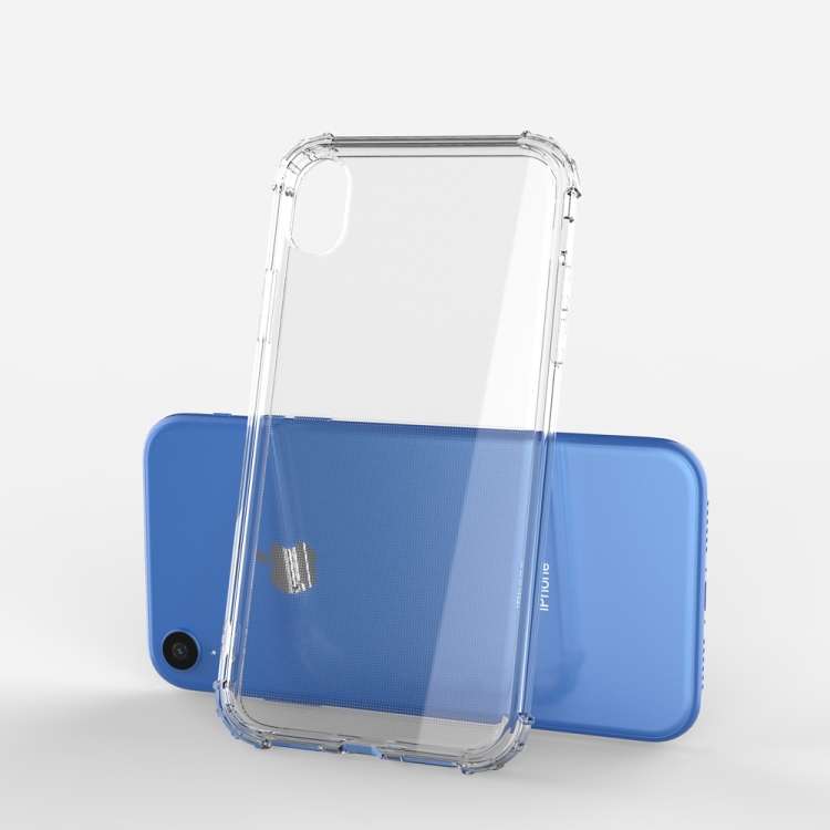 For iPhone XR Shockproof Transparent TPU Soft Case