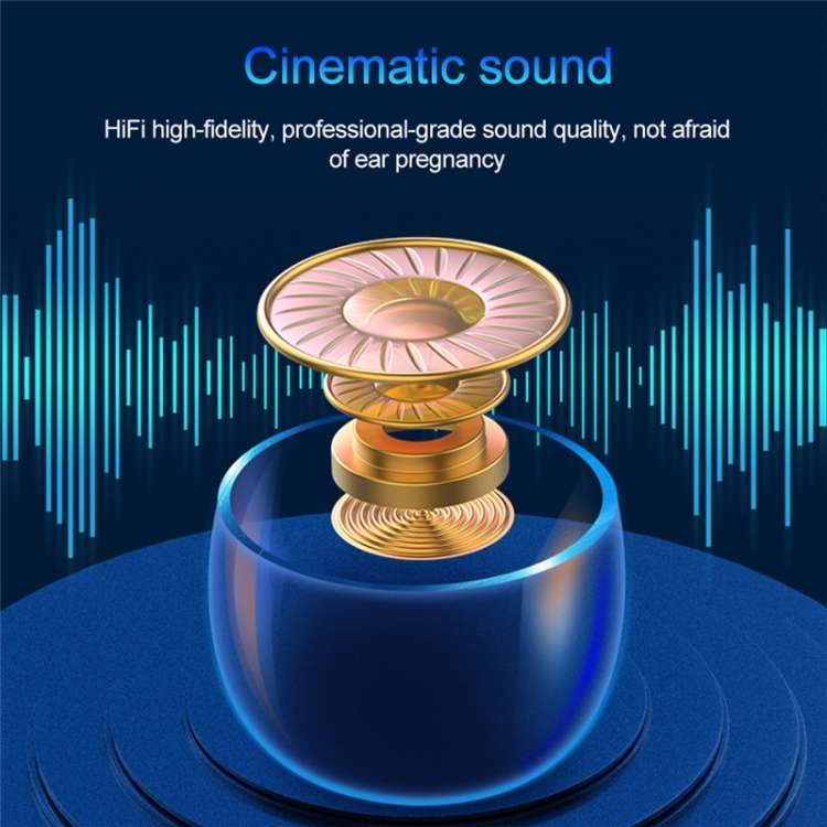 F9-9 TWS CVC8.0 Noise Cancelling Bluetooth Earphone with Charging Box, Support Touch Lighting Eff...