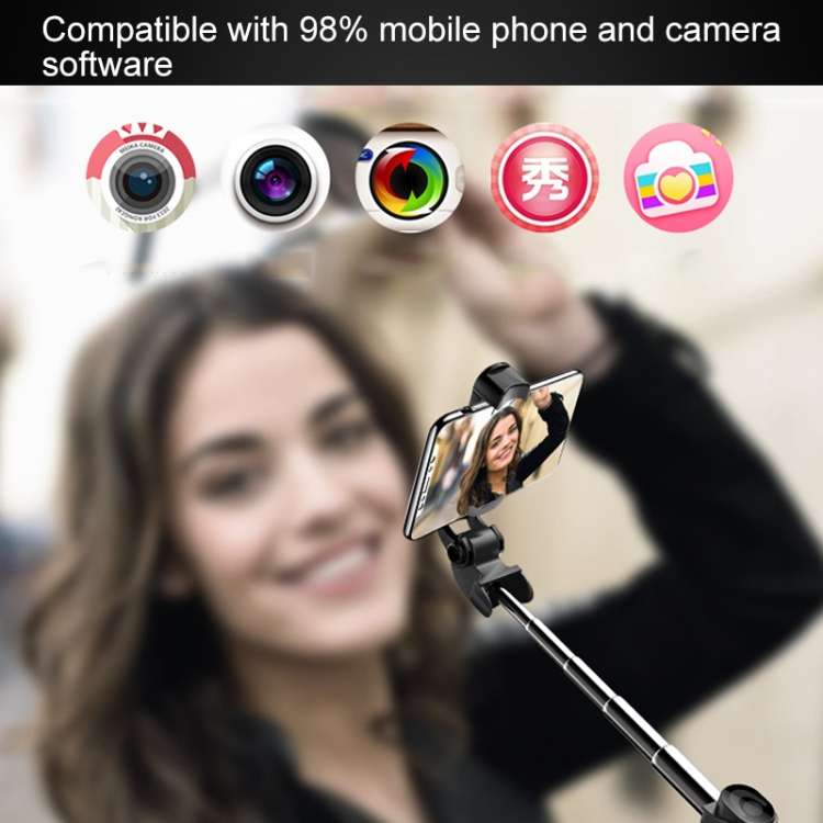 XT-09 Multi-function Live Broadcast Mobile Bluetooth Self-timer Pole Tripod
