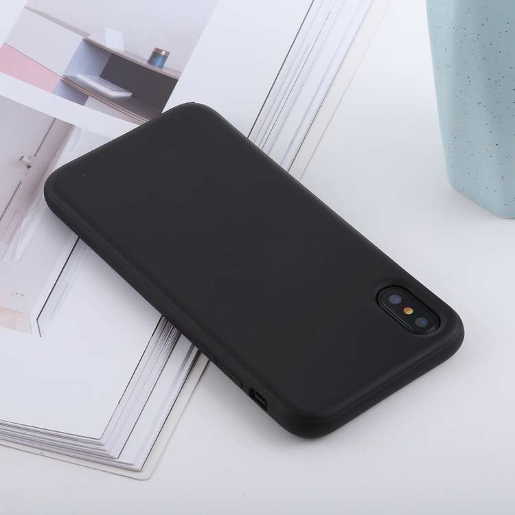 For iPhone X / XS Shockproof Solid Color Liquid Silicone Feel TPU Case, iPhone XS / X