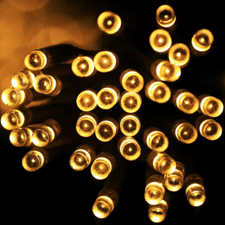 200 LEDs Reticular String Light with End Joint &amp; Multi-function Controller, Warm White EU Plu...