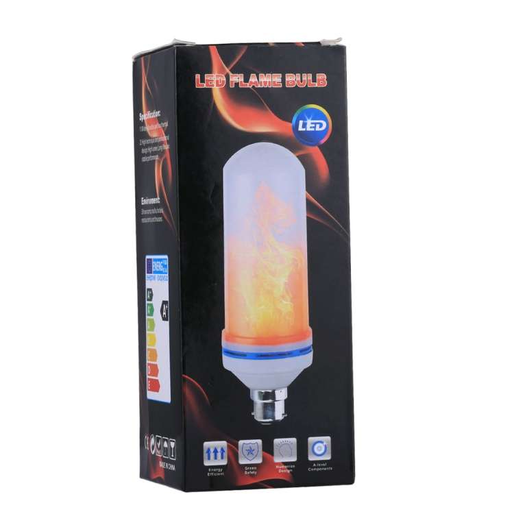 E27 6W LED Simulated Flickering Flame Effect Light Bulb , 1400K with 3 Modes, AC 85-265V