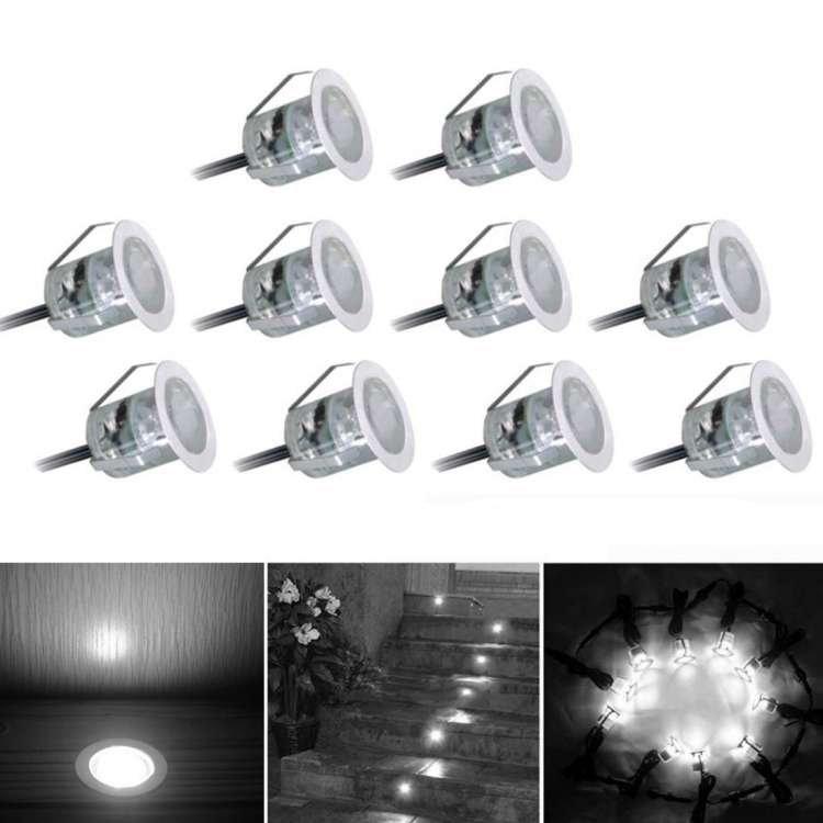 SMD 2835 500-600LM 4000-4500K Deck Light Buried Lamps LED Floor Light Wall Spotlight, Cutout Size...