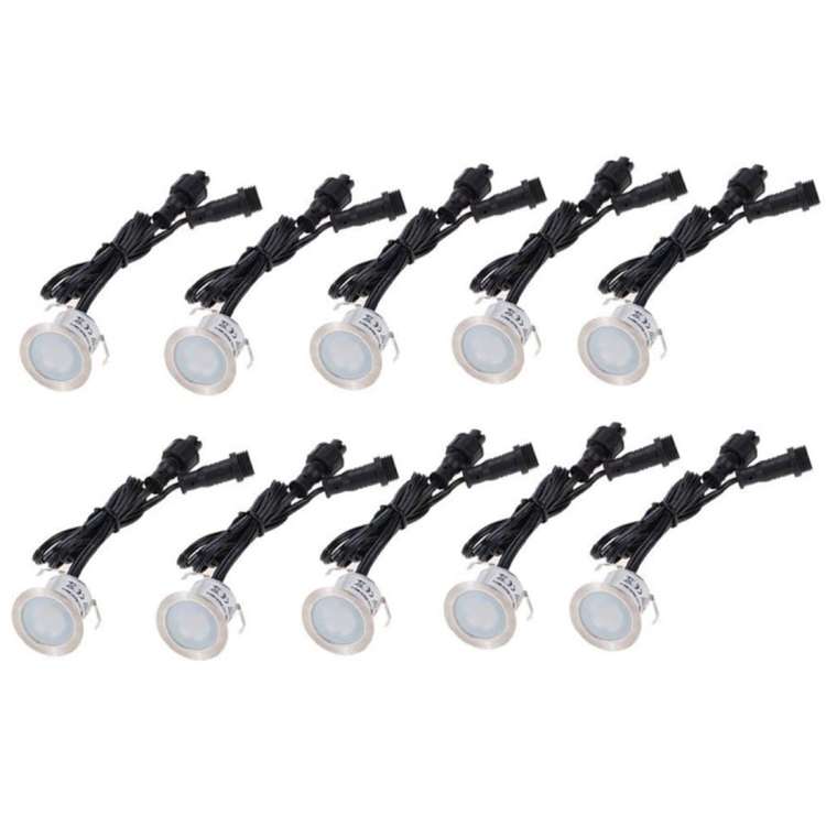 SMD 2835 500-600LM 4000-4500K Deck Light Buried Lamps LED Floor Light Wall Spotlight, Cutout Size...