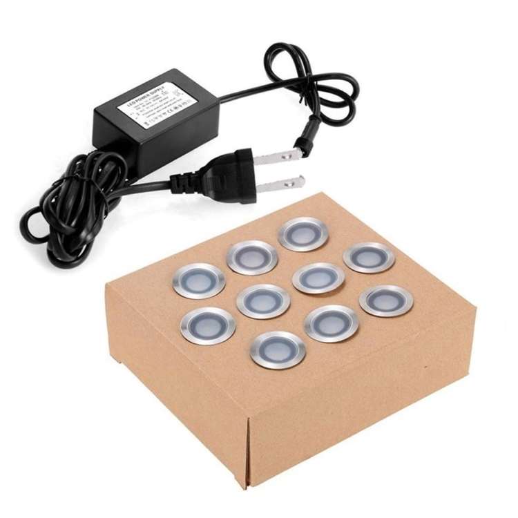 SMD 2835 500-600LM 4000-4500K Deck Light Buried Lamps LED Floor Light Wall Spotlight, Cutout Size...