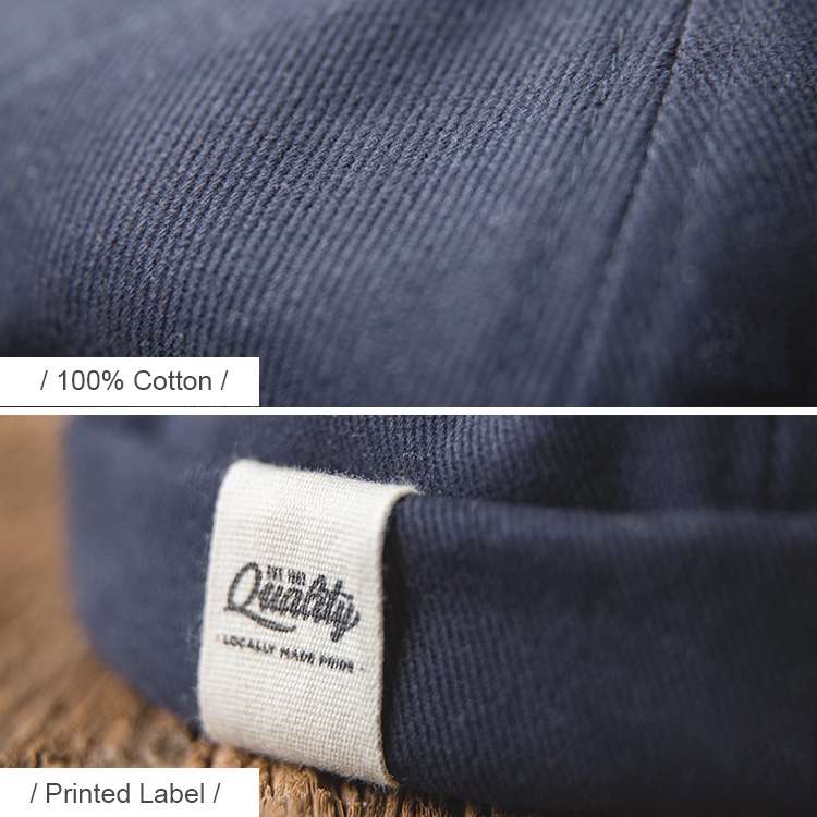Solid Color Retro Classic Sailor Hat Beanie Cuffed Melon Cap