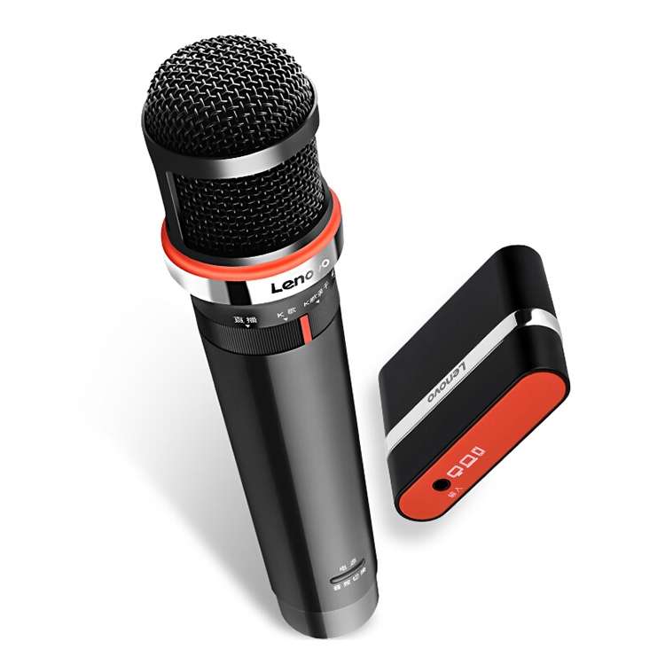 Original Lenovo UM20-U K Song Wireless Digital Microphone Live Recording Equipment with Wireless ...