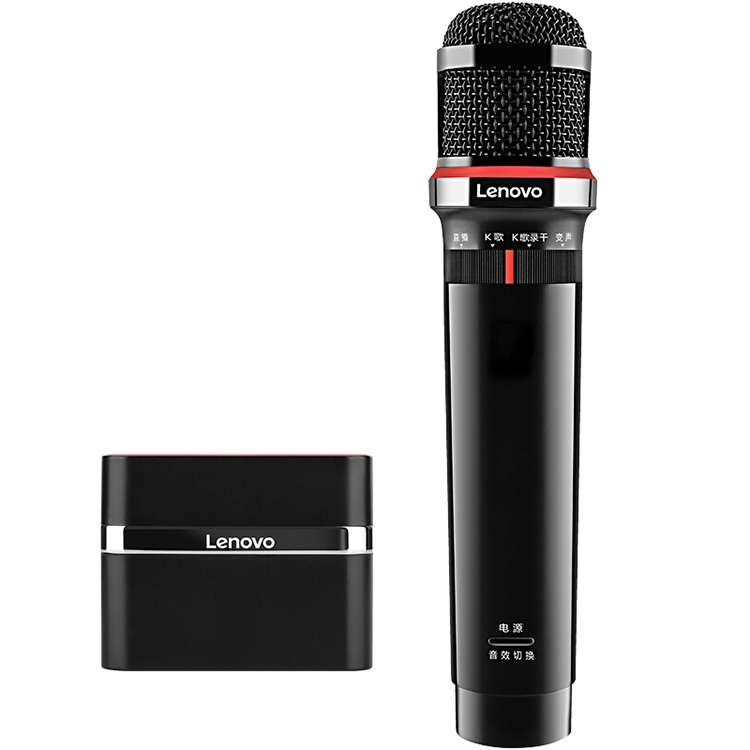 Original Lenovo UM20-U K Song Wireless Digital Microphone Live Recording Equipment with Wireless ...