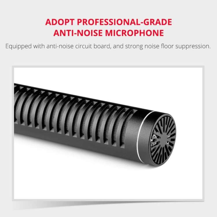 YELANGU YLG9933A MIC07 Professional Interview Condenser Video Shotgun Microphone with 6.5mm Audio...